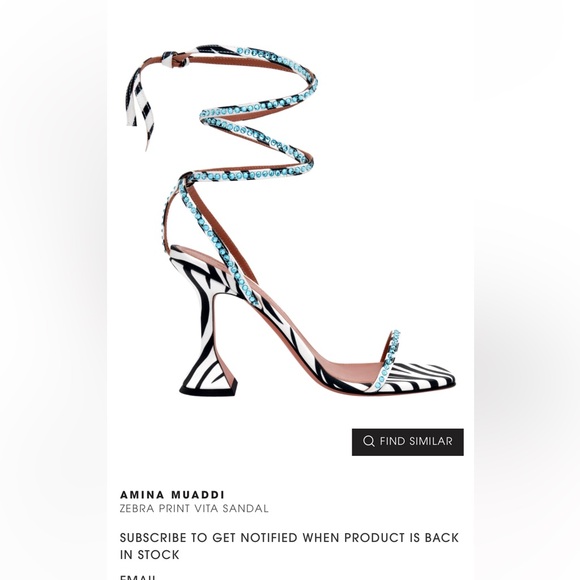 Amina muaddi vita sandal 37.5 - Picture 2 of 9